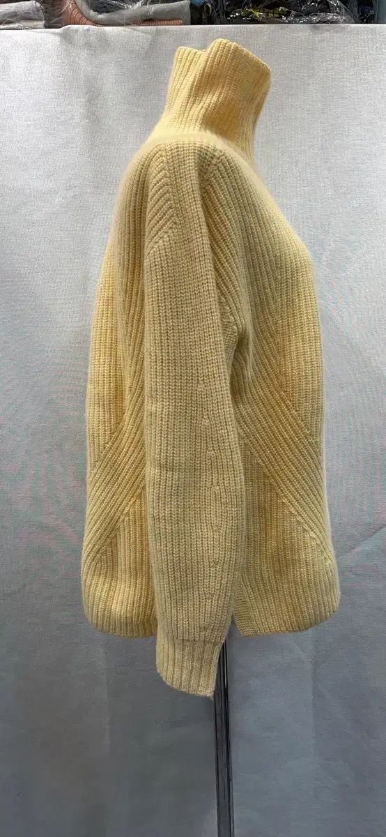  級 2020年 MINE カシミア 黄色 タートルネック ニット 90 長袖 ニット セーター