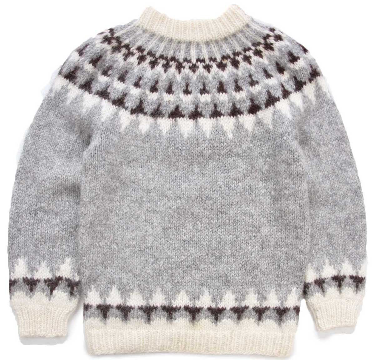 美品　アイスランド製　ノルディック柄　ハンドニット　コンチョボタン 美品 アイスランド製 ノルディック柄 ハンドニット コンチョボタン