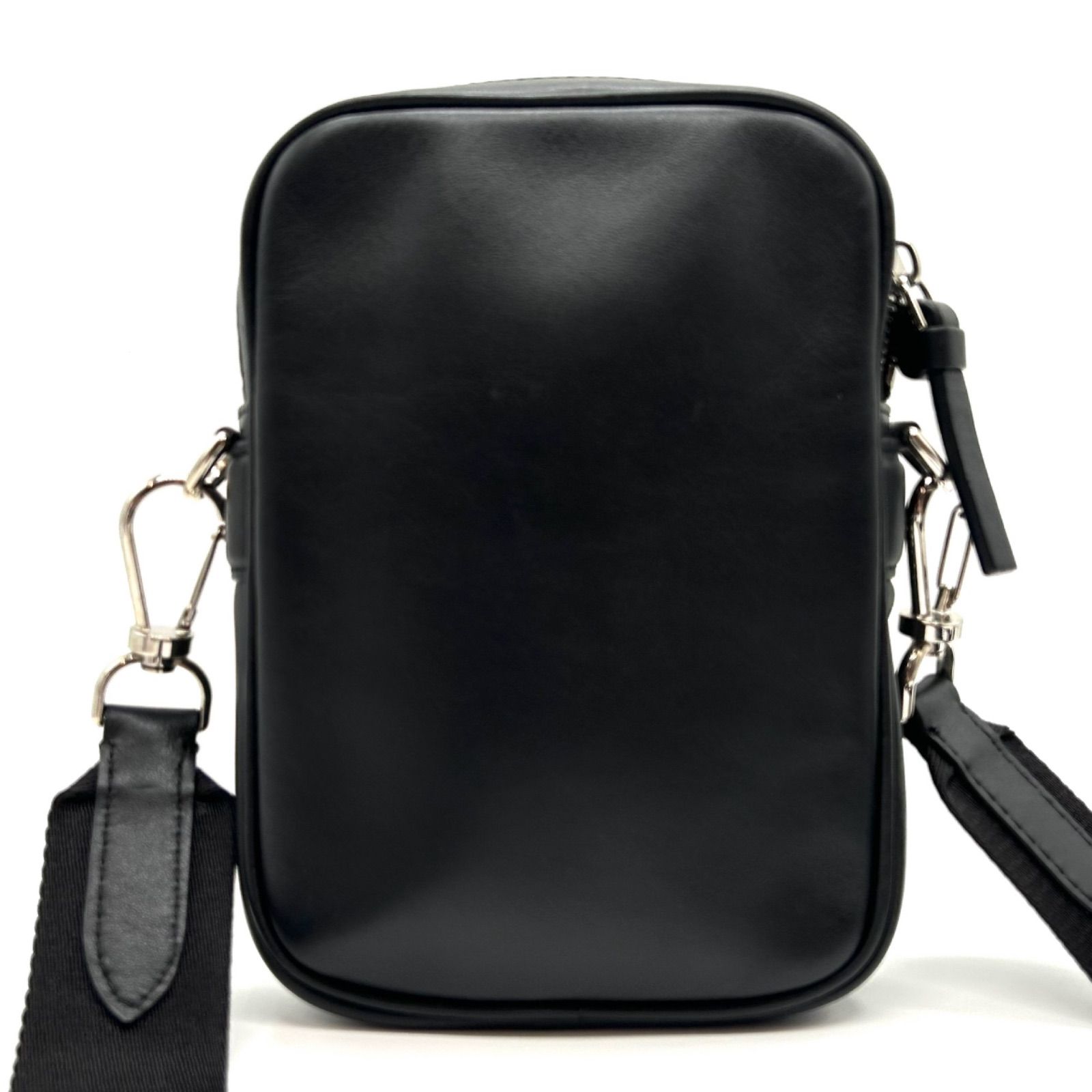 MONCLER モンクレール ショルダーバッグ レザー ブラック 肩掛け