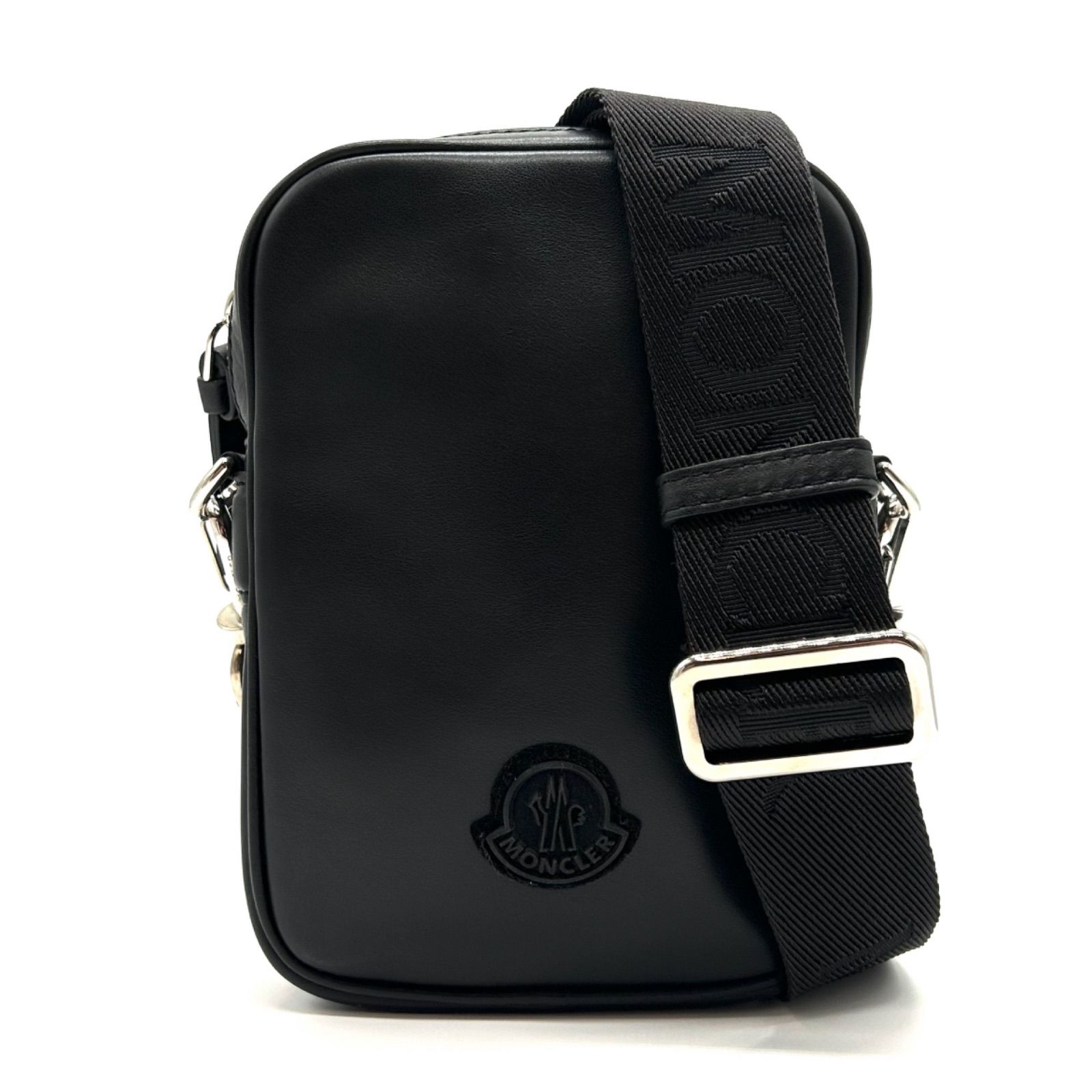 MONCLER モンクレール ショルダーバッグ レザー ブラック 肩掛け