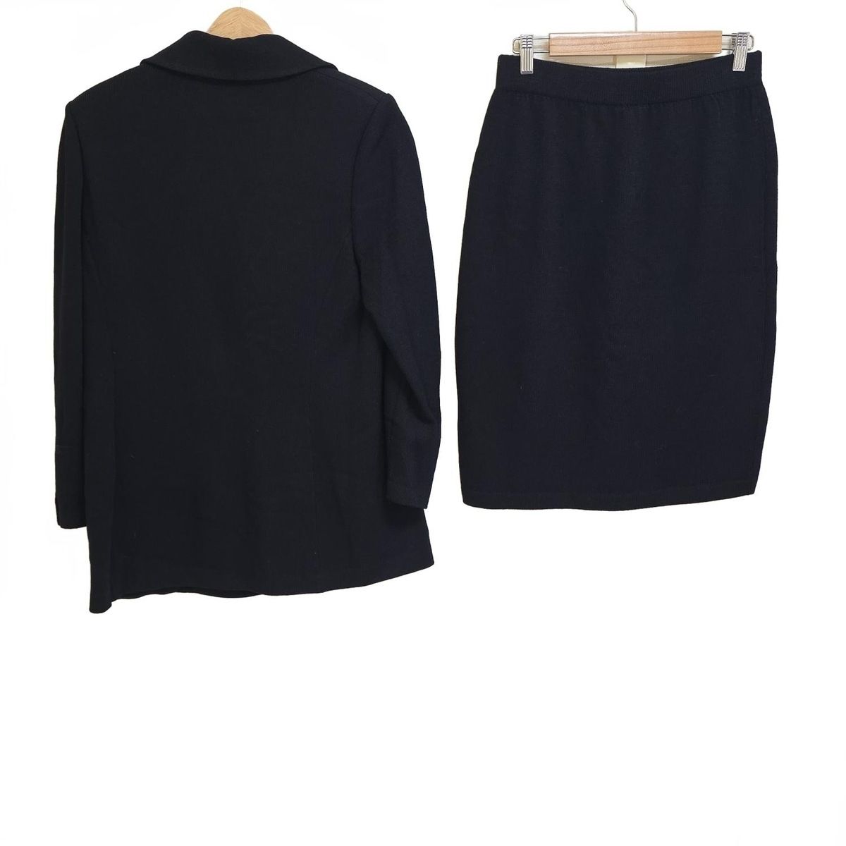 ST.JOHN セントジョン スカートスーツ レディース - 黒 ニット