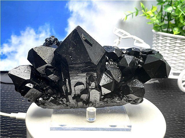 AAA級【魔除け】◇天然モリオン黒水晶原石 B88C6/186C18B - メルカリ