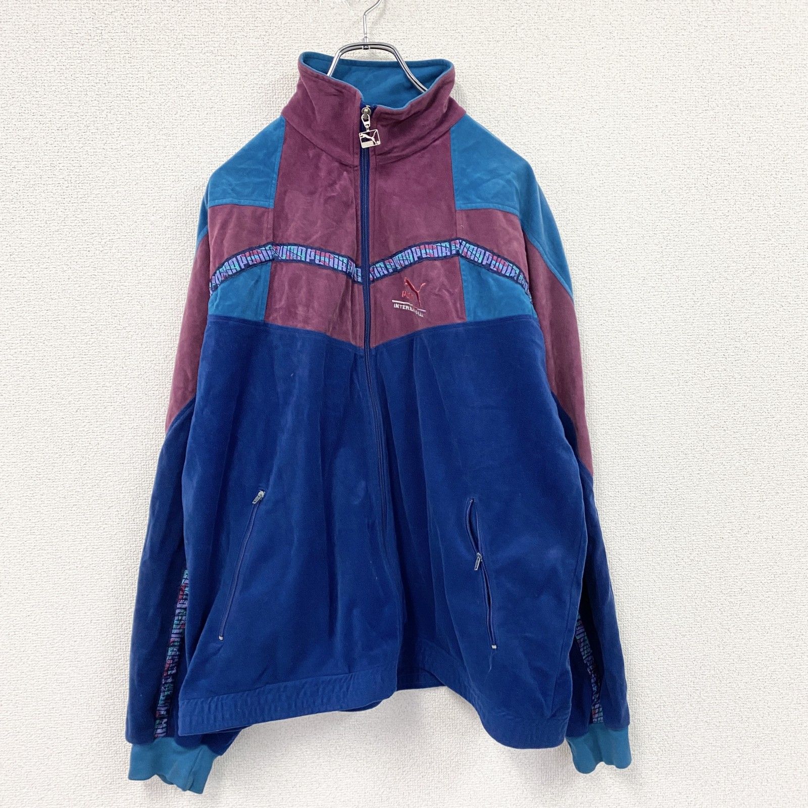 古着 used 80s PUMA プーマ ベロアトラックジャケット/ジャージ