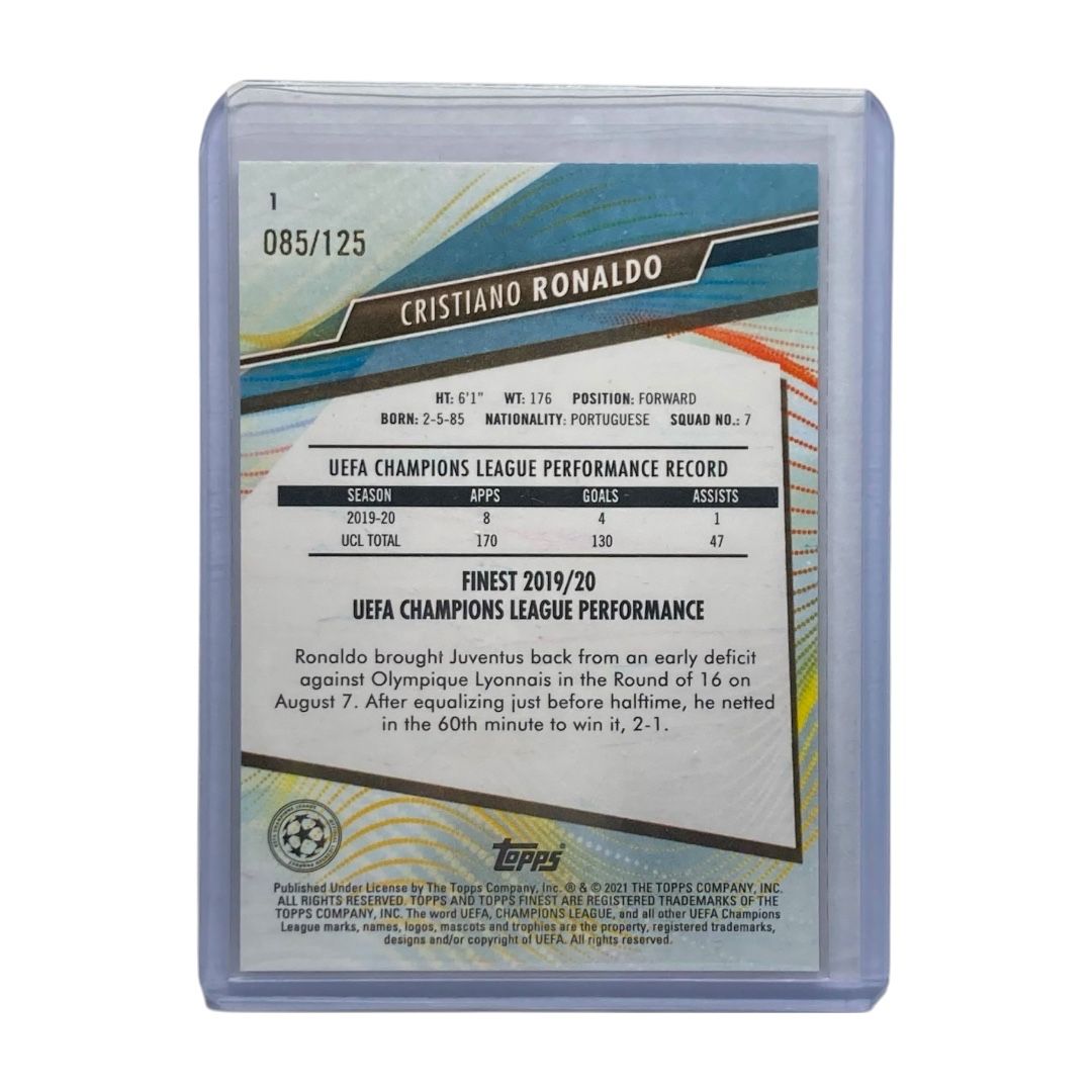 TOPPS サッカーカード FINEST RONALDO 125 1 IT 2