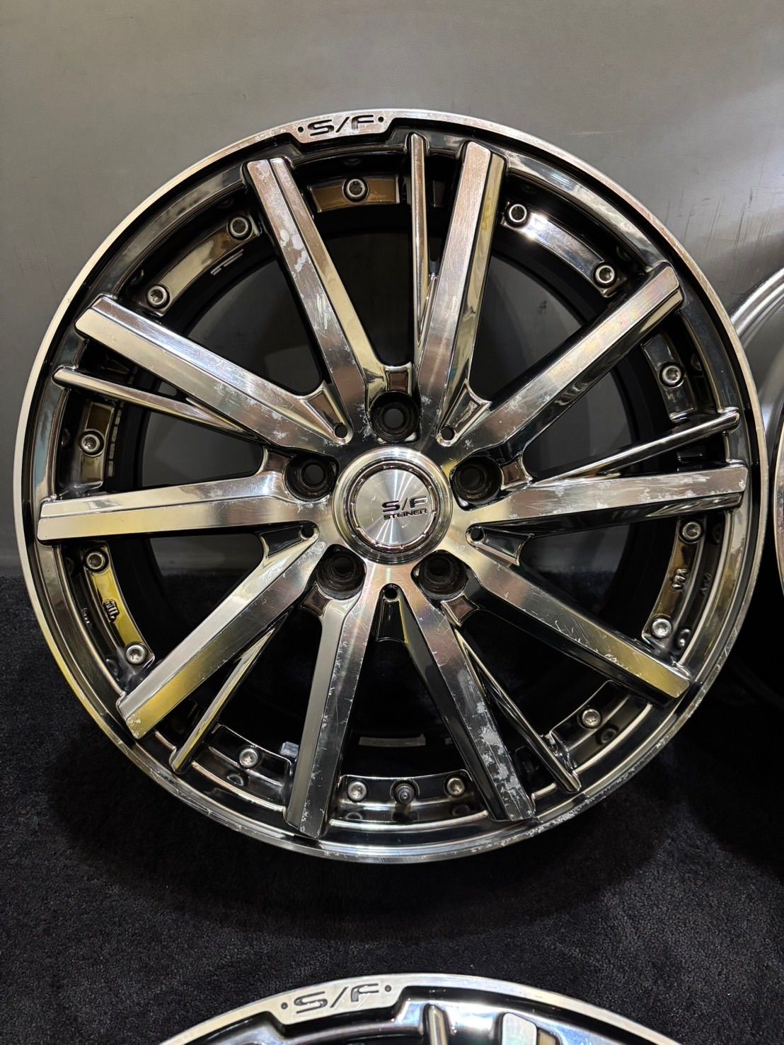 STEINER S F 17インチ 7 J 48 114 3 5 H アルミホイール 4本 ノア ヴォクシー CX 1 K 732