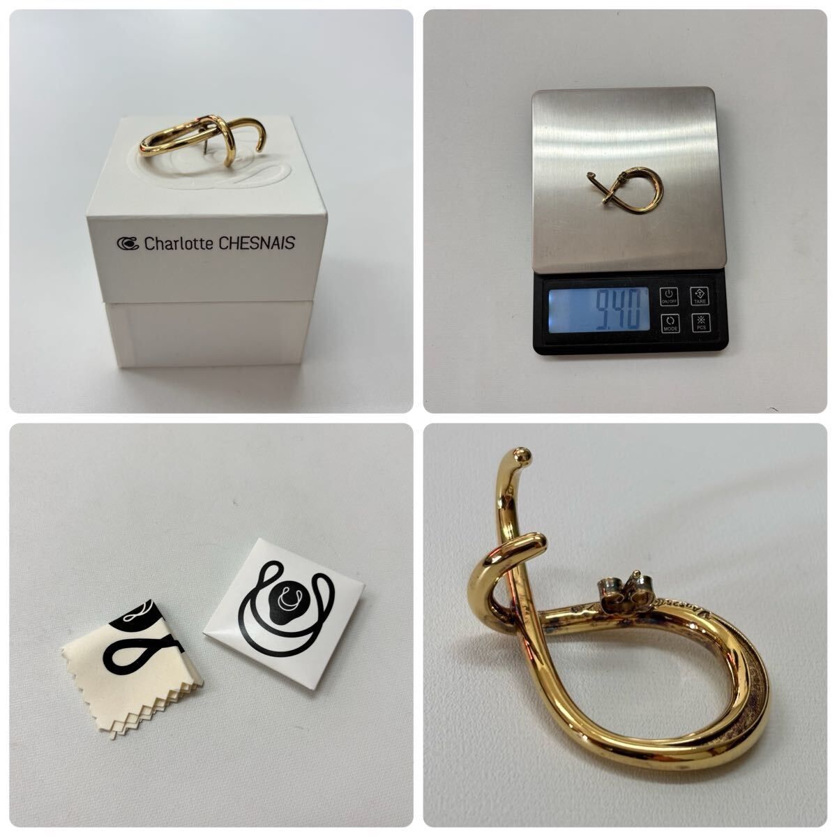 Charlotte Chesnais シャルロットシェネ 片耳 ピアス Ag925 カラー