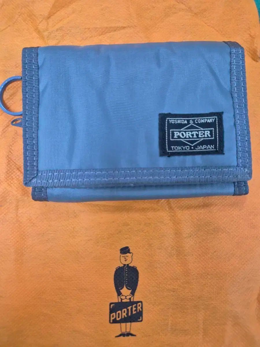 吉田ポーター トライポール ナイロン 財布 グレー 555-06439