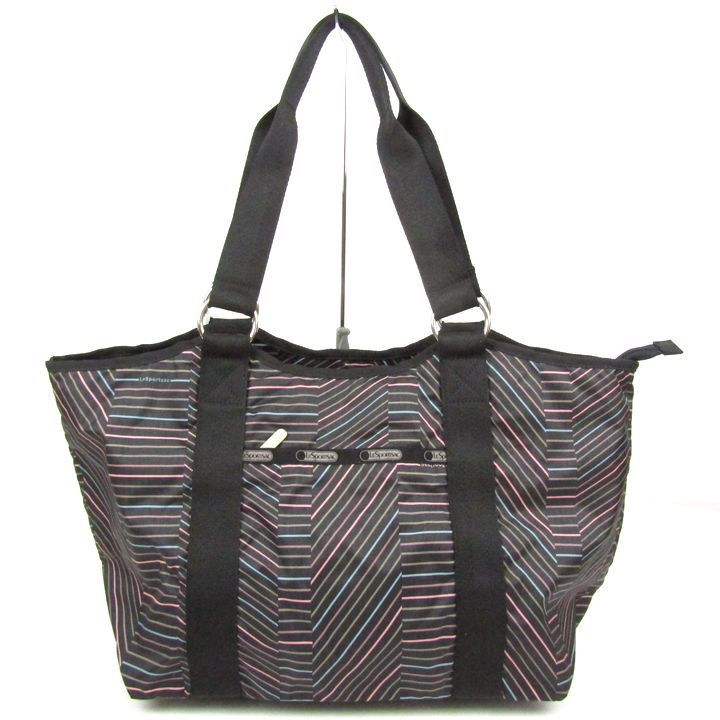 新品未使用 レスポートサックサック ストライプ ボストンバッグ 071K19