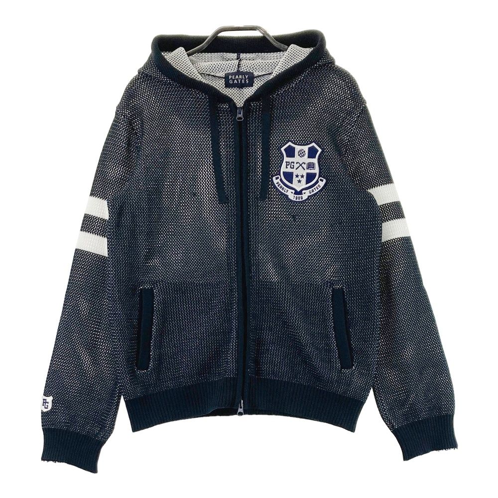 サイズ：0 PEARLY GATES パーリーゲイツ ニット ジップパーカー