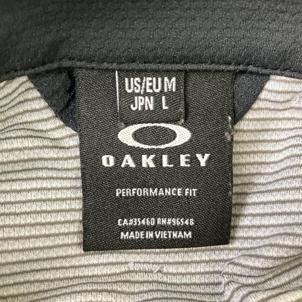 サイズ：L OAKLEY オークリー ハーフジップ 長袖ポロシャツ ボタン