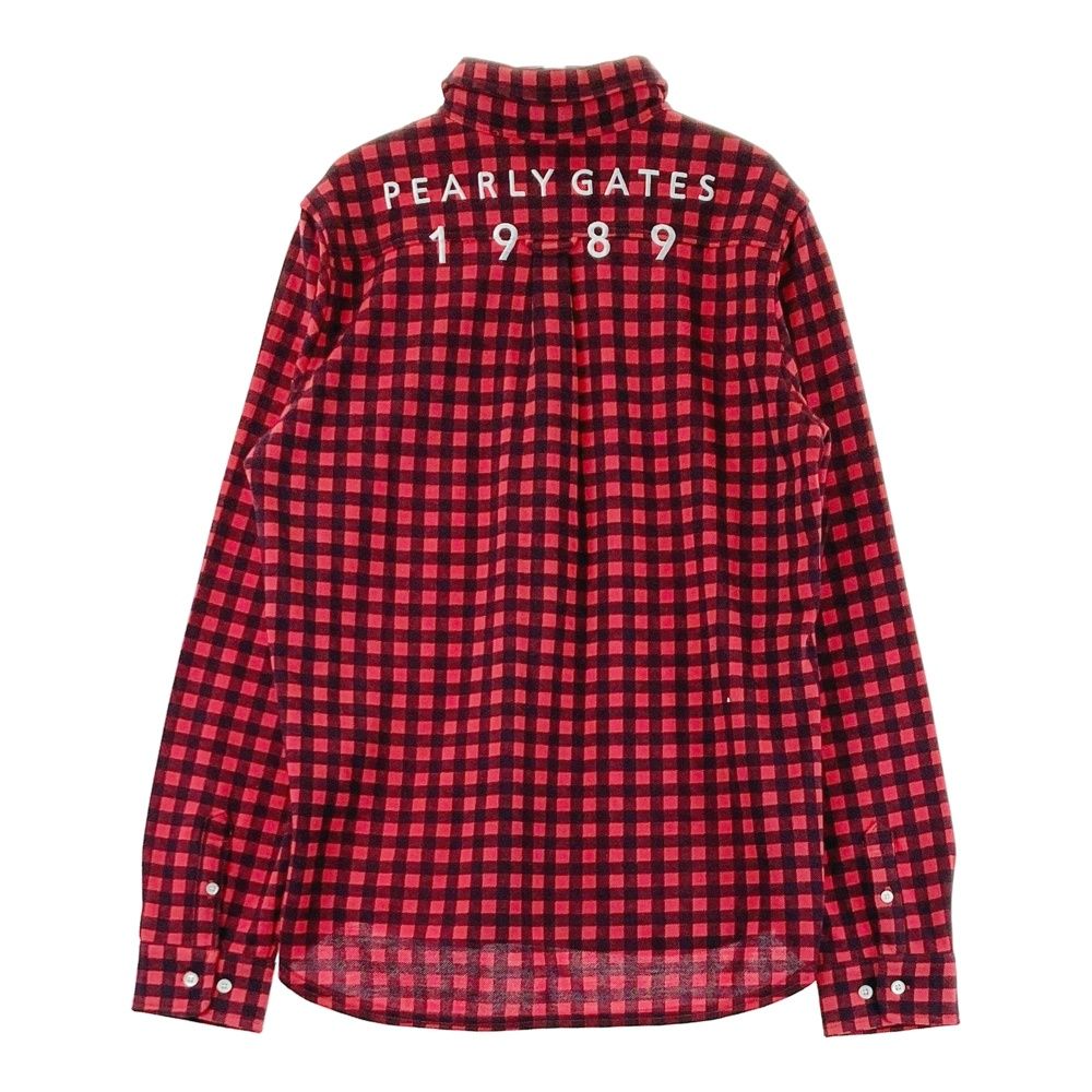 サイズ：2 PEARLY GATES パーリーゲイツ 長袖ポロシャツ ギンガム