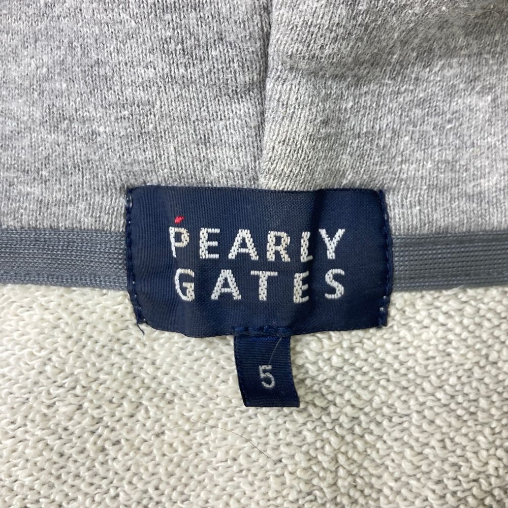 本日限定！匿名オファー不可！プロフ要確認！パーリーゲイツPGGパーカーサイズ1 サイズ：5 PEARLY GATES パーリーゲイツ ジップパーカー グレー系