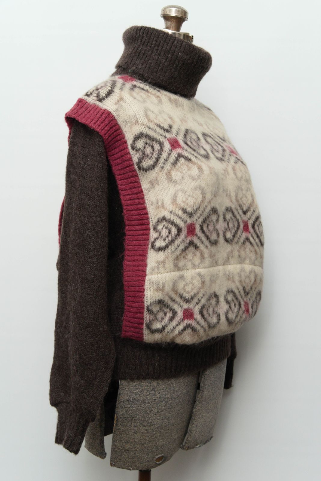 フェアアイル柄 タートルネック