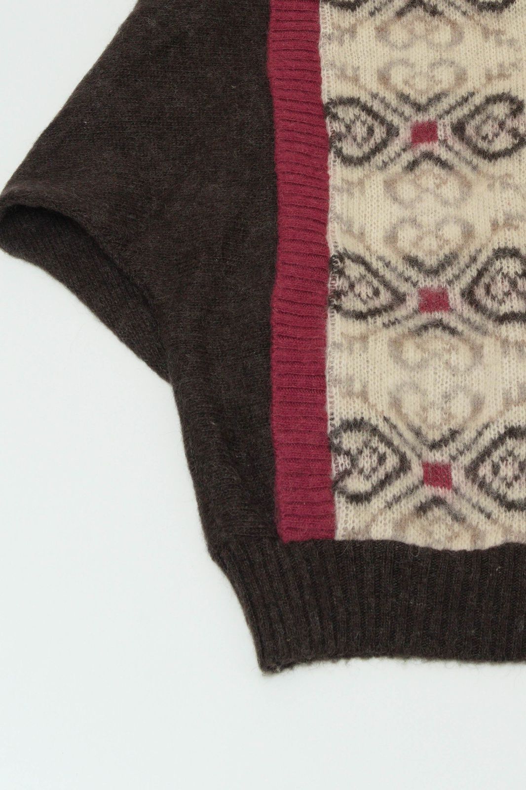 エレガントな ユーロ 古着 Alfoss フェアアイル柄 タートルネック セーター ウール アルフォス