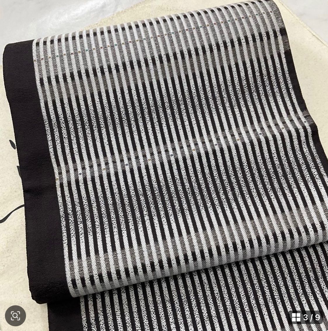  kimono one kimonoarisa 同然 厳選 センスの良い洒落袋帯 長尺 445.5 cm パールトーン ストライプ 着物帯小紋普段着訪問着附下留袖色無地名古屋帯袋帯洒落袋帯半幅帯 袋帯 帯