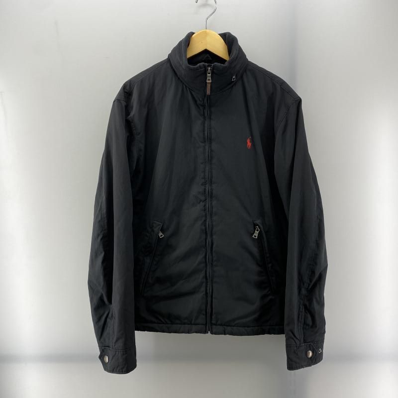 Polo Ralph Lauren フリースライナー ナイロンジャケット ブラック サイズM ポロラルフローレン 24