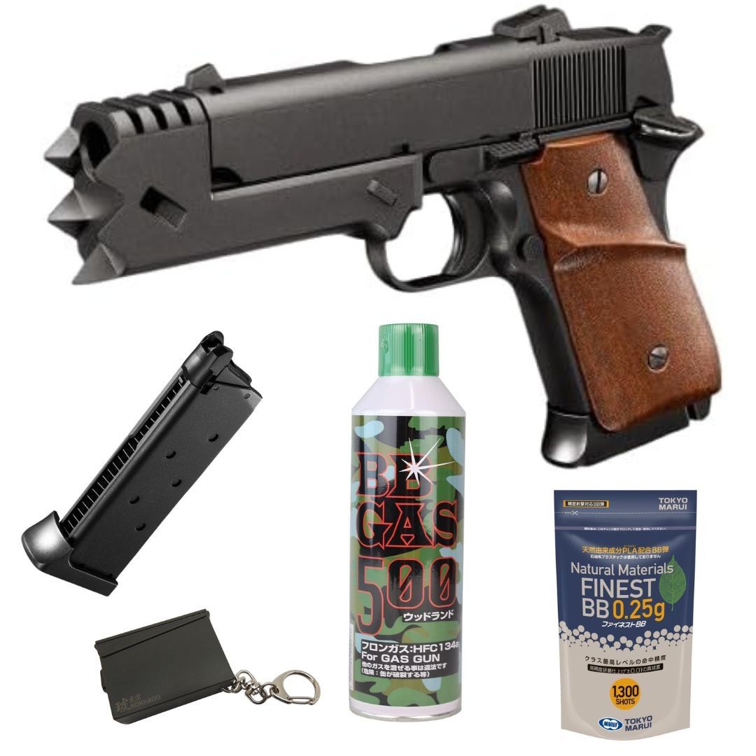 11 19発売 5点セット 東京マルイ 千束の銃 本体 スペアマガジン ガス BB弾 弾薬箱風銃身長測定スケール&ライト ガスブローバックハンドガン リコリス リコイル 18歳以上
