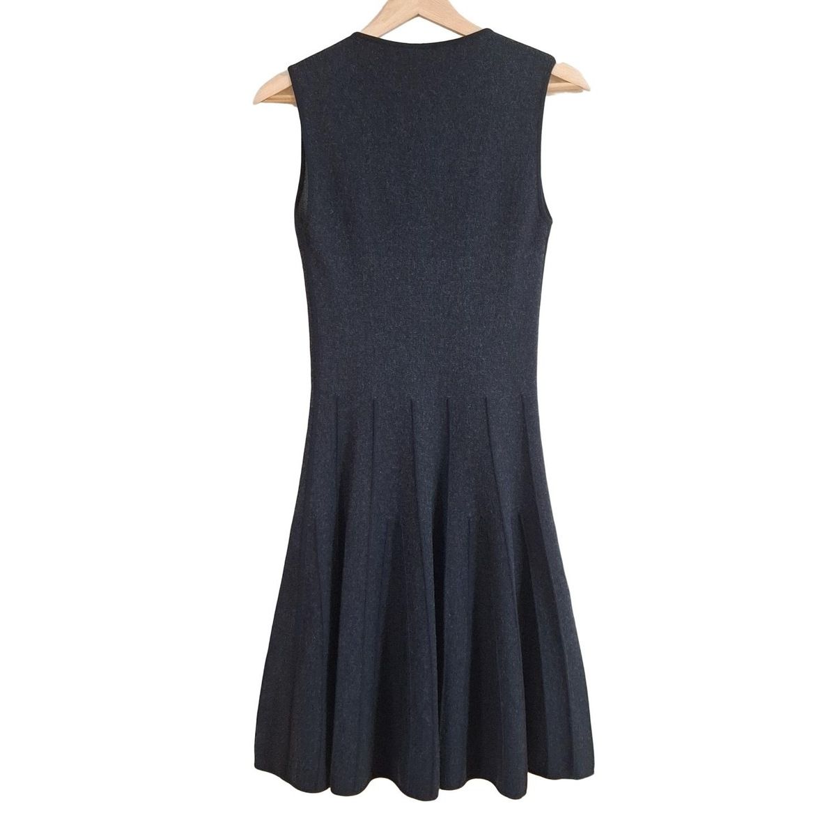 ジョルジオアルマーニ ワンピース サイズ40 M レディース - 黒 ノースリーブ ロング ニット