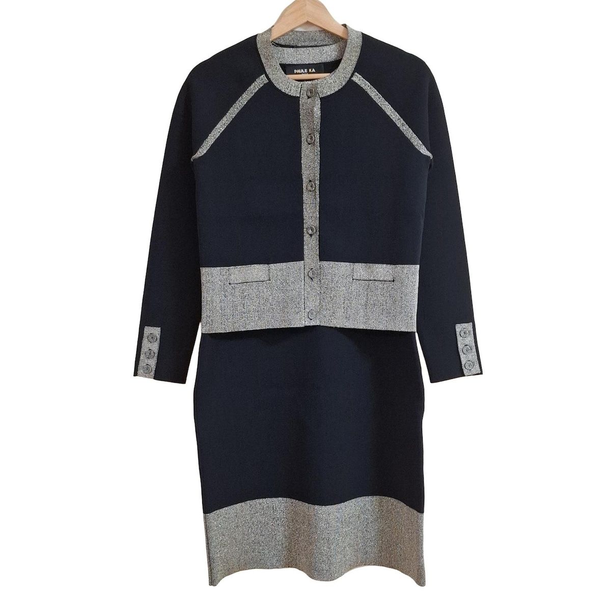 PAULEKA(ポールカ) ワンピースセットアップ レディース - 黒×ゴールド