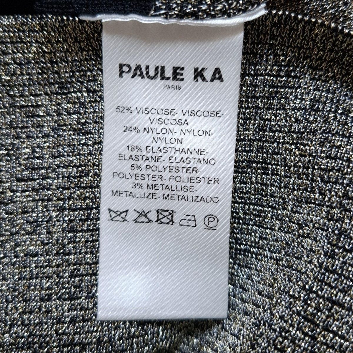 PAULEKA(ポールカ) ワンピースセットアップ レディース - 黒×ゴールド