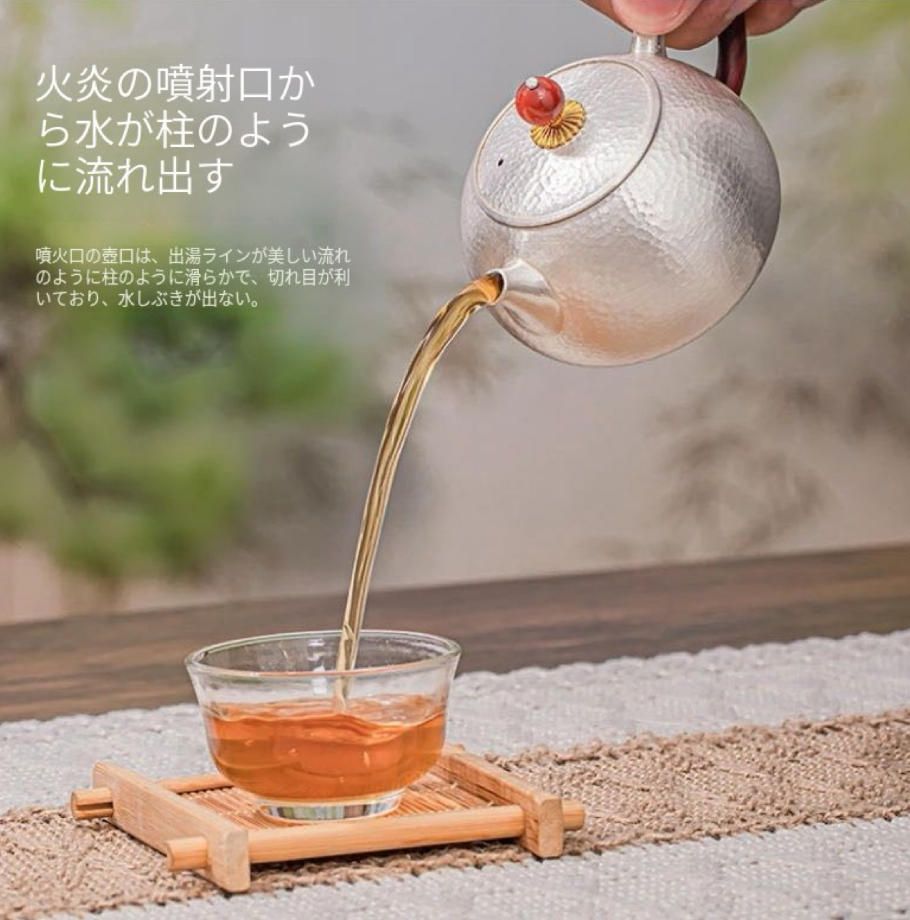 足銀西施壺999銀手作り一枚打西施壺カンフー急須一人お茶二人用お茶ティーポット