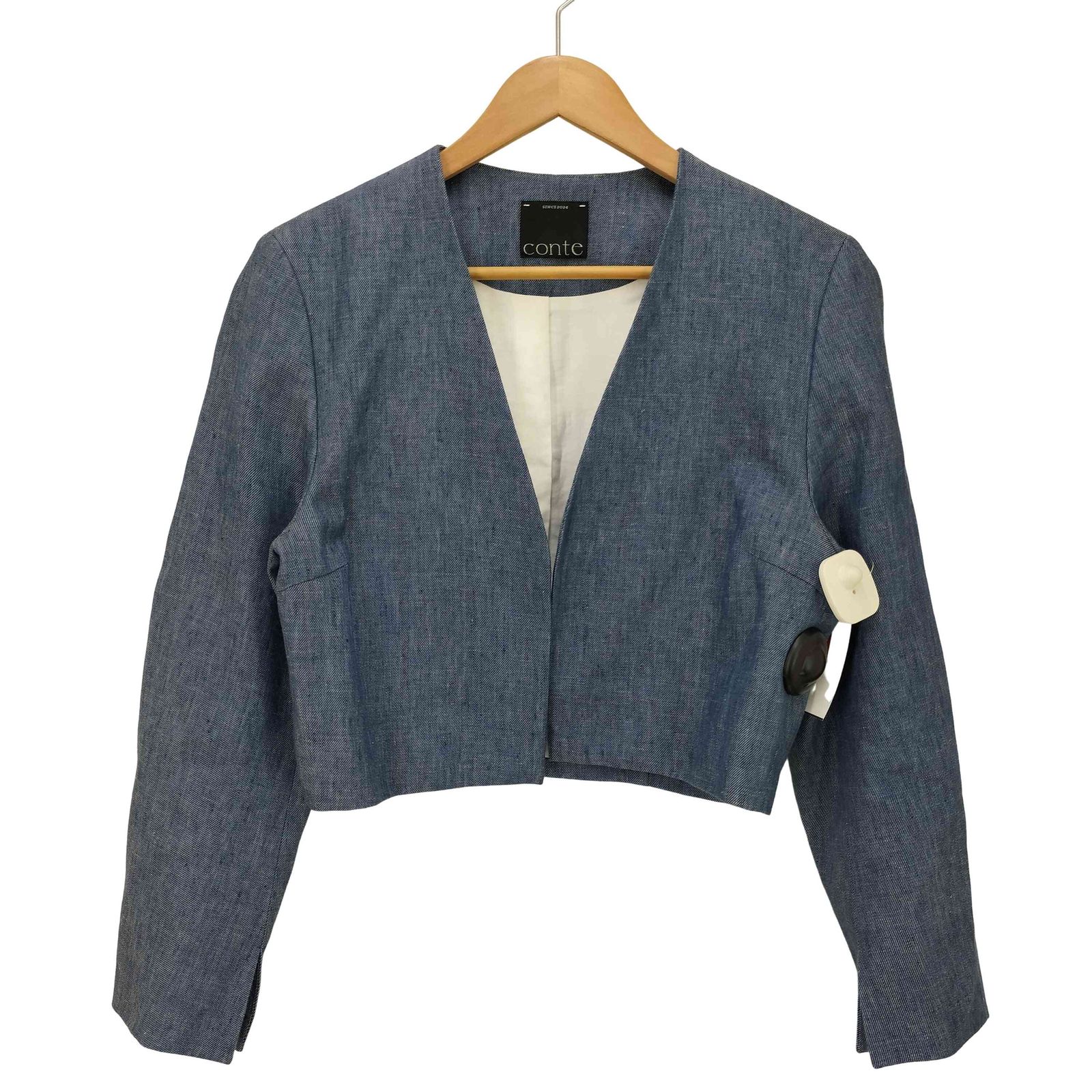 ユナイテッドアローズ UNITED ARROWS conte デニムライク ノーカラー