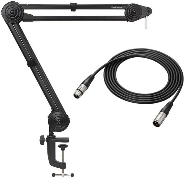 在庫在り audio-technica オーディオテクニカ AT 8700 J マイクブームアーム BX 3 3.0 BK マイクロホンを接続する3 m XLRケーブル