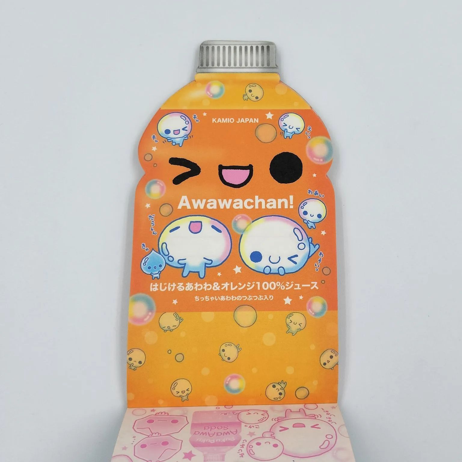 カミオジャパン ぷくぷくあわわちゃん ペットボトル型メモ帳 平成