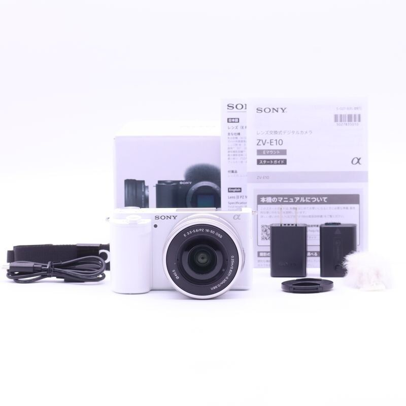 SONY ソニー Vlog用カメラ ミラーレス一眼カメラ ZV-E10 パワーズームレンズキット ZV-E10L W