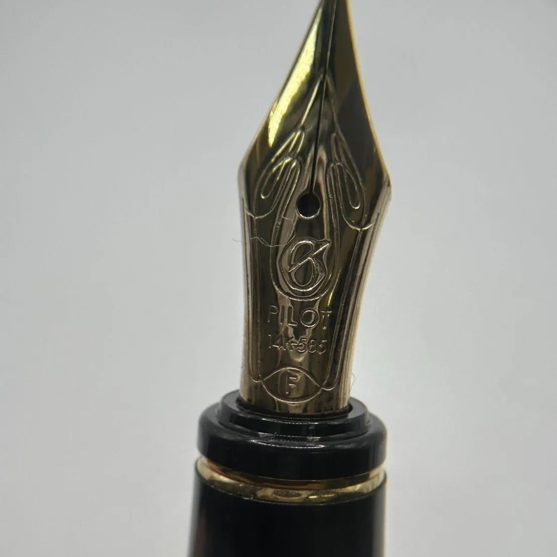 貴金属 アンティーク 万年筆 おしゃれ 貴金属 14k 585 万年筆 高級品 F