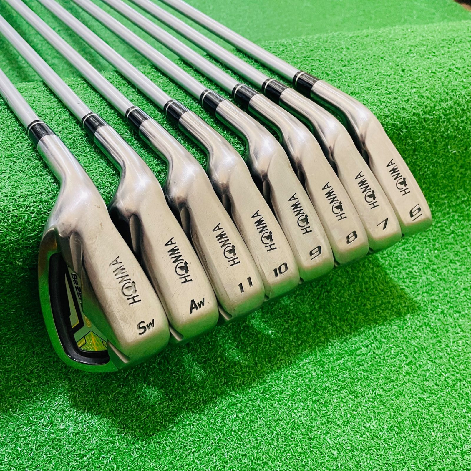 ★希少 レフティ 左★HONMA Be ZEAL 525 アイアンセット ホンマ 9311 HONMA BeZEAL 525 レフティ 左利き アイアン8本セット VIZARD