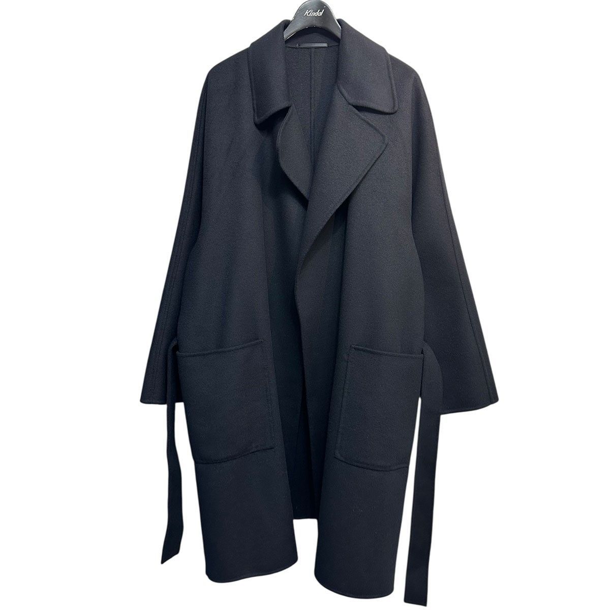 H BEAUTY&YOUTH AETHTETIC BELTD COAT ボタンレスベルテッドウールコート 1225-104-9143 8071000165329