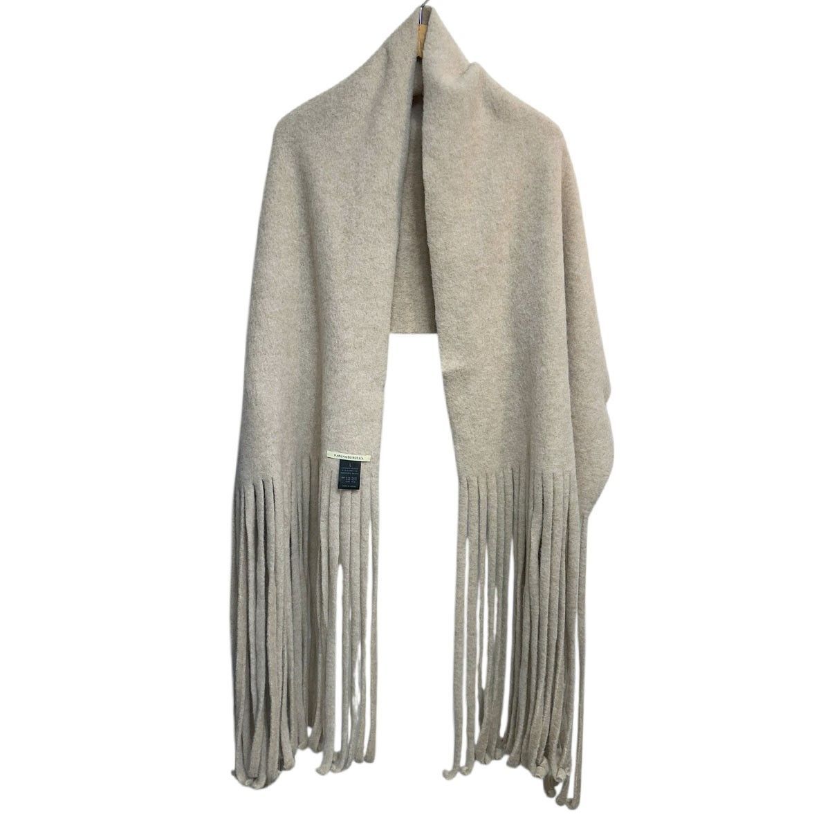 HARUNOBUMURATA ALPACA WOOL MEDIUM STOLE ハンドカットフリンジディテールビッグストール style N HM22W1203 8071000164957