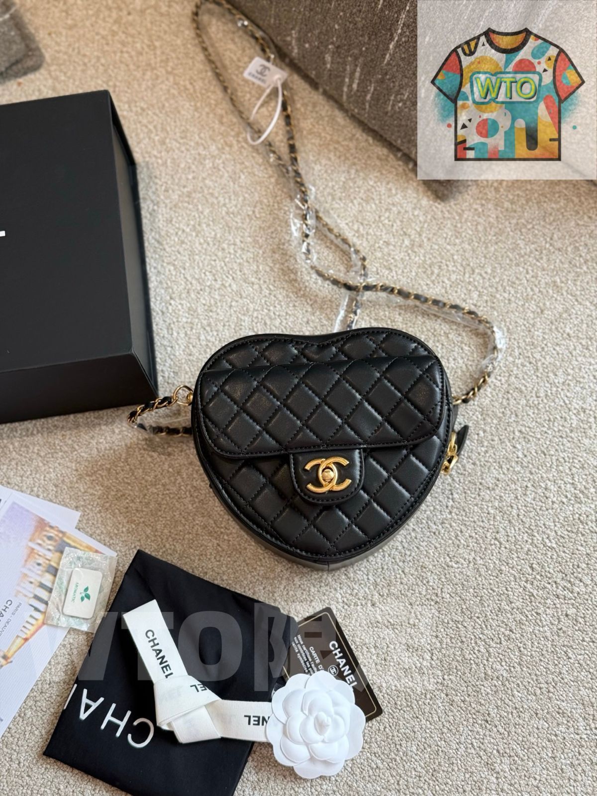 今日特価】CHANEL 22S シャネル 22S ラブハート バッグ ブラック