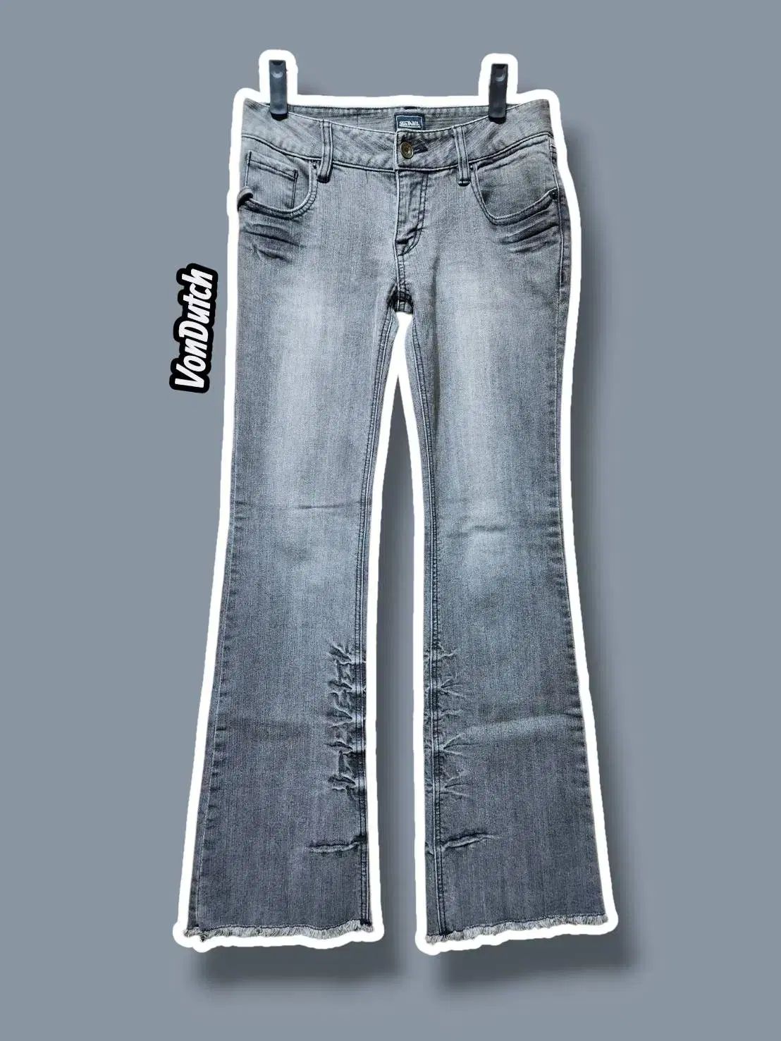 27 VonDutch ボンダッチ ウィング刺繍 ブーツカット デニム パンツ 1117
