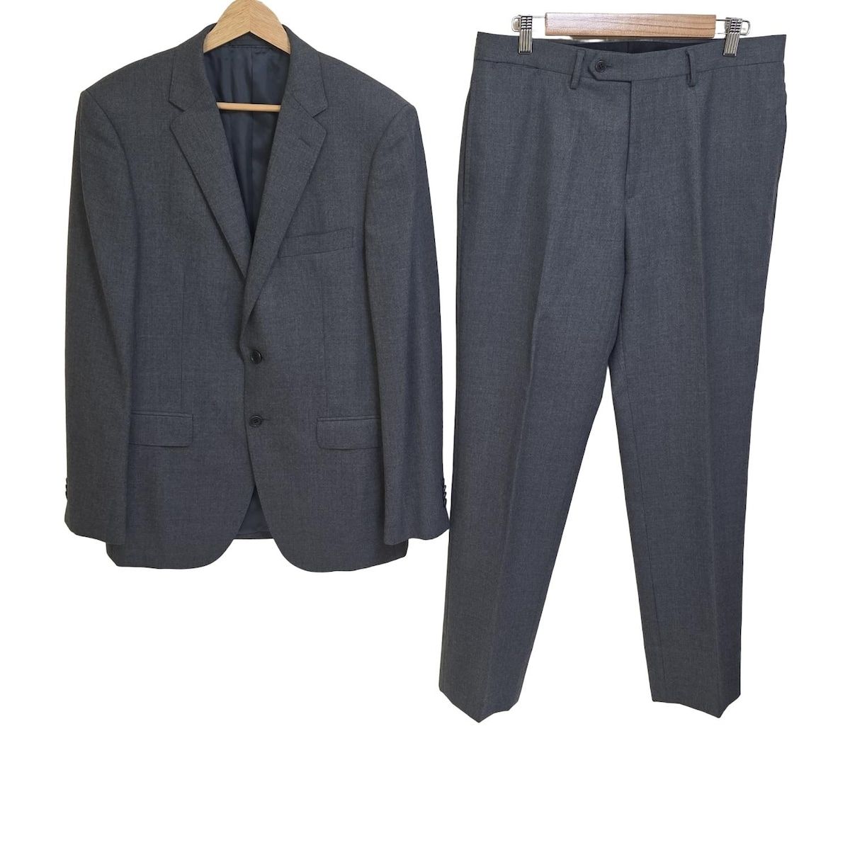 UNITED ARROWS ユナイテッドアローズ シングルスーツ メンズ - グレー パンツ２本セット