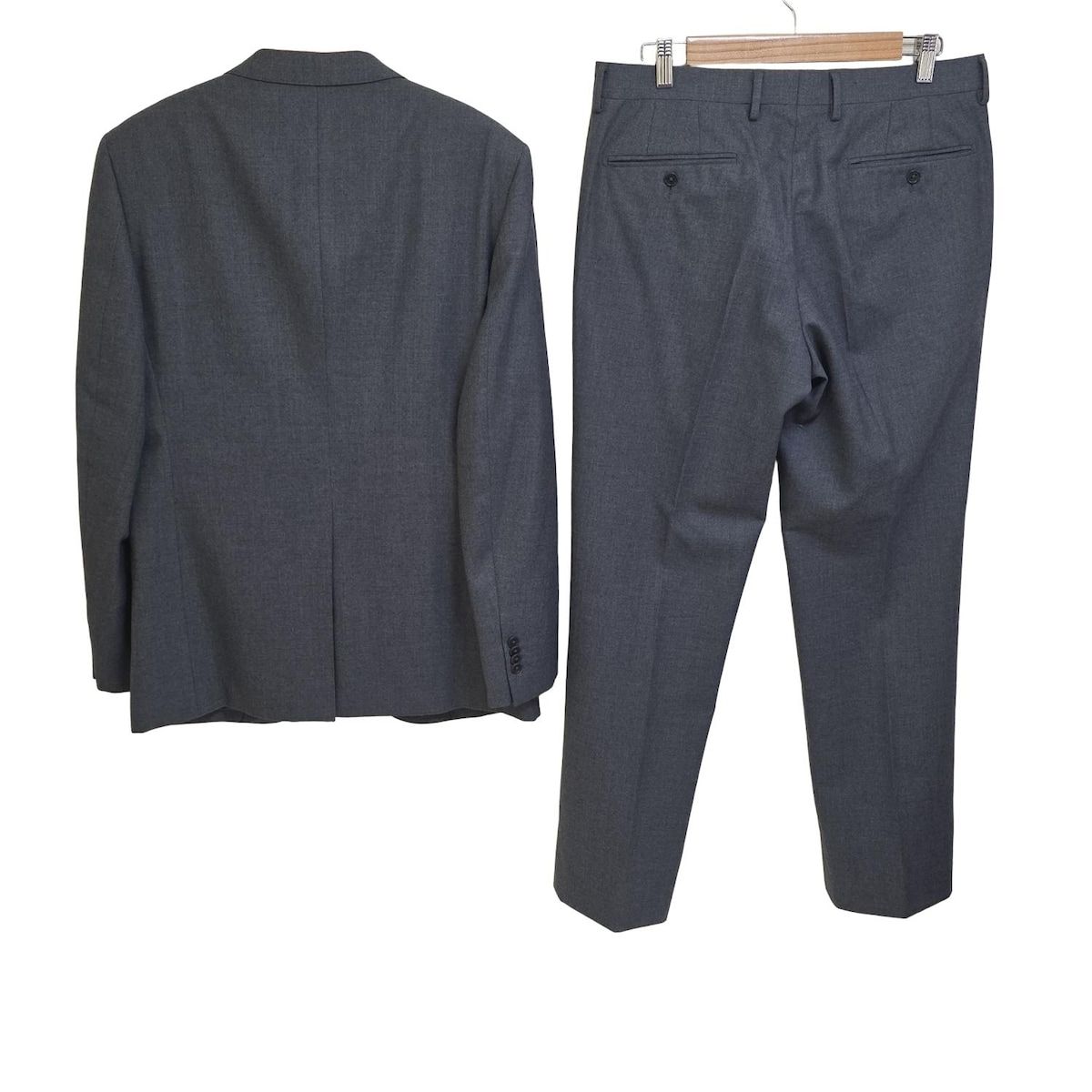 UNITED ARROWS ユナイテッドアローズ シングルスーツ メンズ - グレー パンツ2本セット