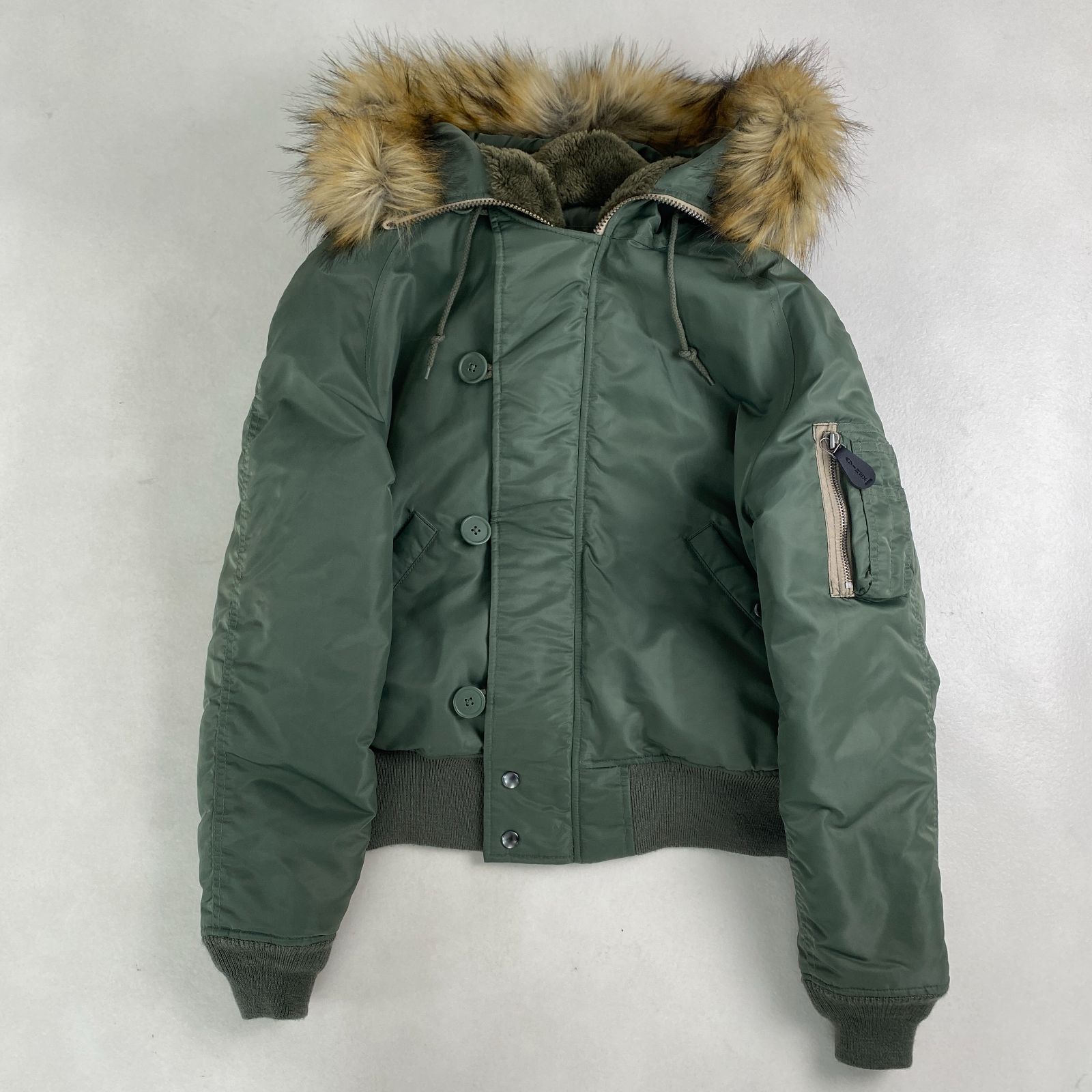 美品 アヴィレックス フライトジャケット N-2B 現行 近年 ファー
