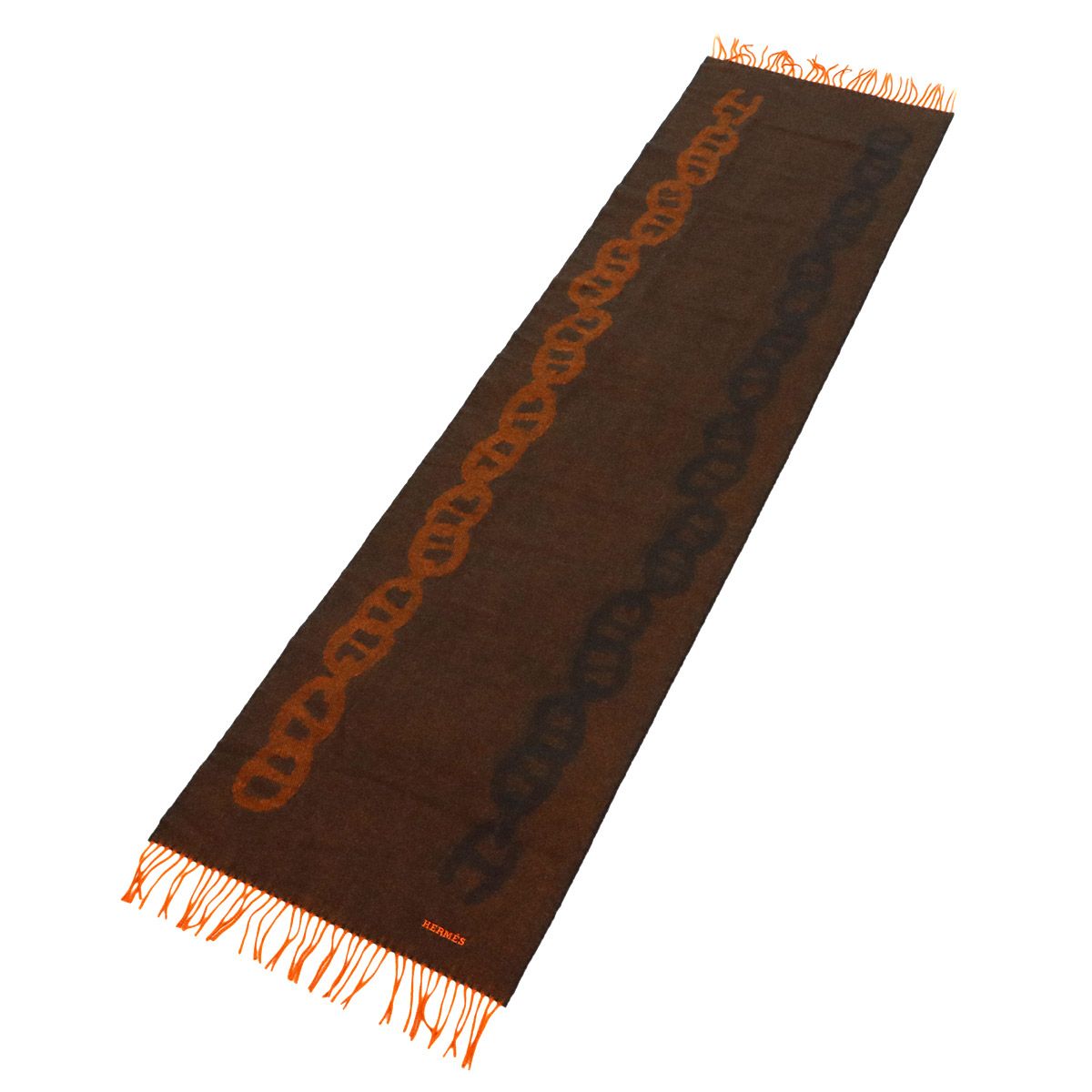 未使用 展示品 エルメス HERMES クレイジー チェーン マフラー