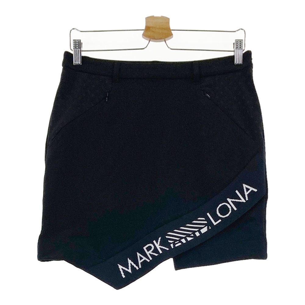 サイズ 40 MARK-LONA マークアンドロナ 裏起毛 ストレッチスカート 星柄 ブラック系 240101562226 ゴルフウェア レディース ストスト