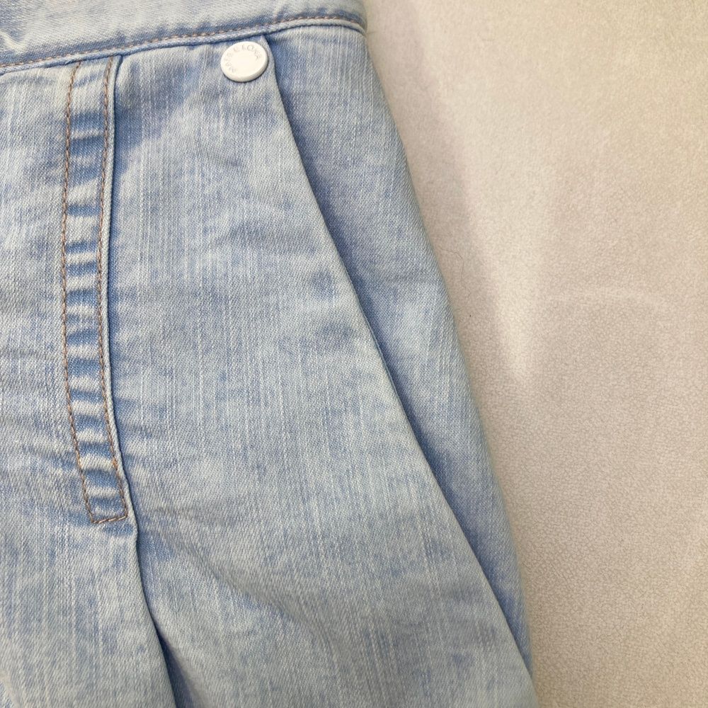  サイズ 38 MARK-LONA マークアンドロナ インナー付 デニムスカート ブルー系 ゴルフウェア レディース ストスト スカート レディースウェア