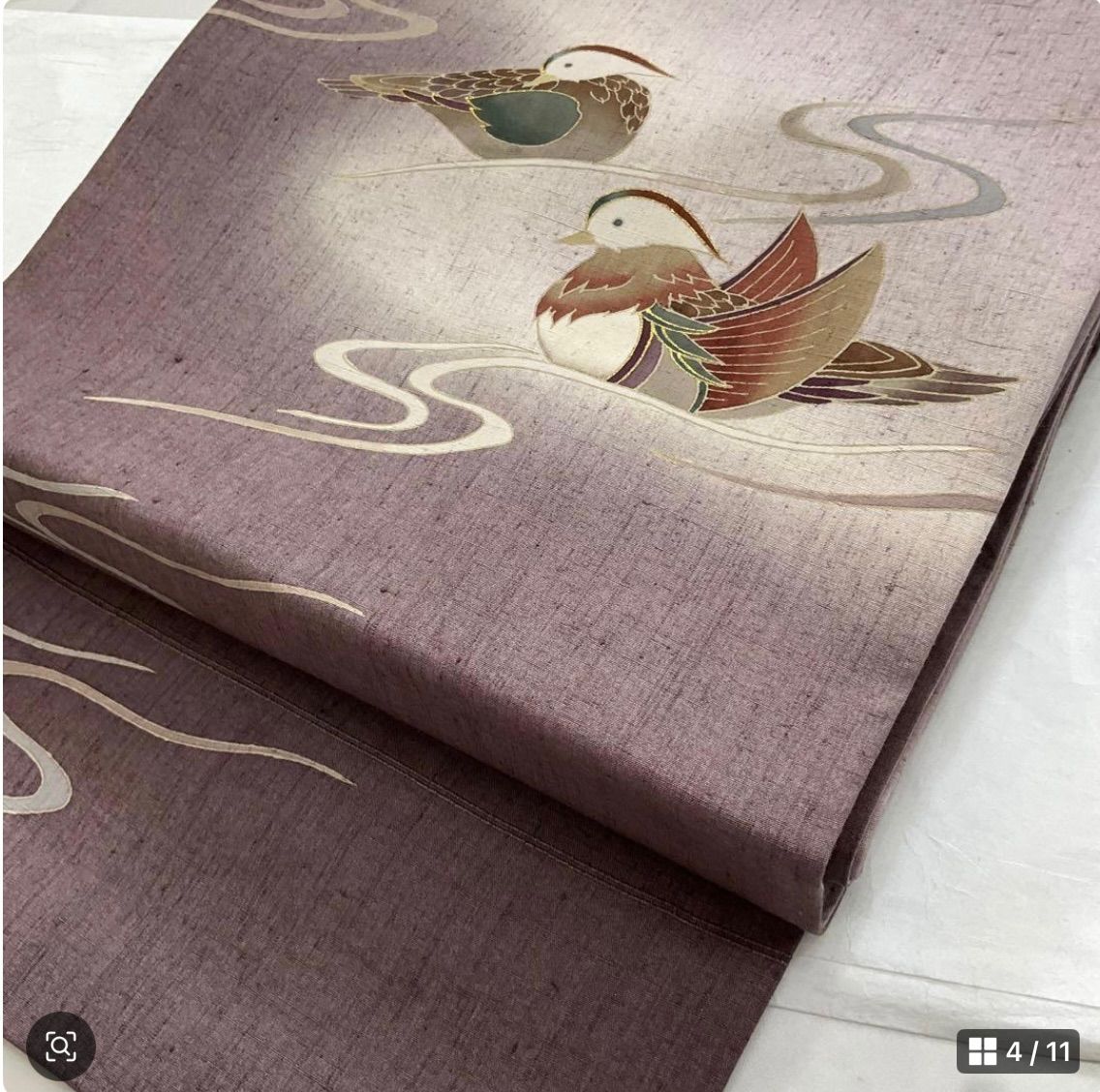 厳選 鴛鴦の素敵な洒落袋帯