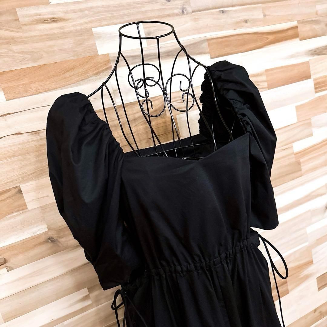 希少【ザラ】パフスリーブ カットアウト ロング ワンピース