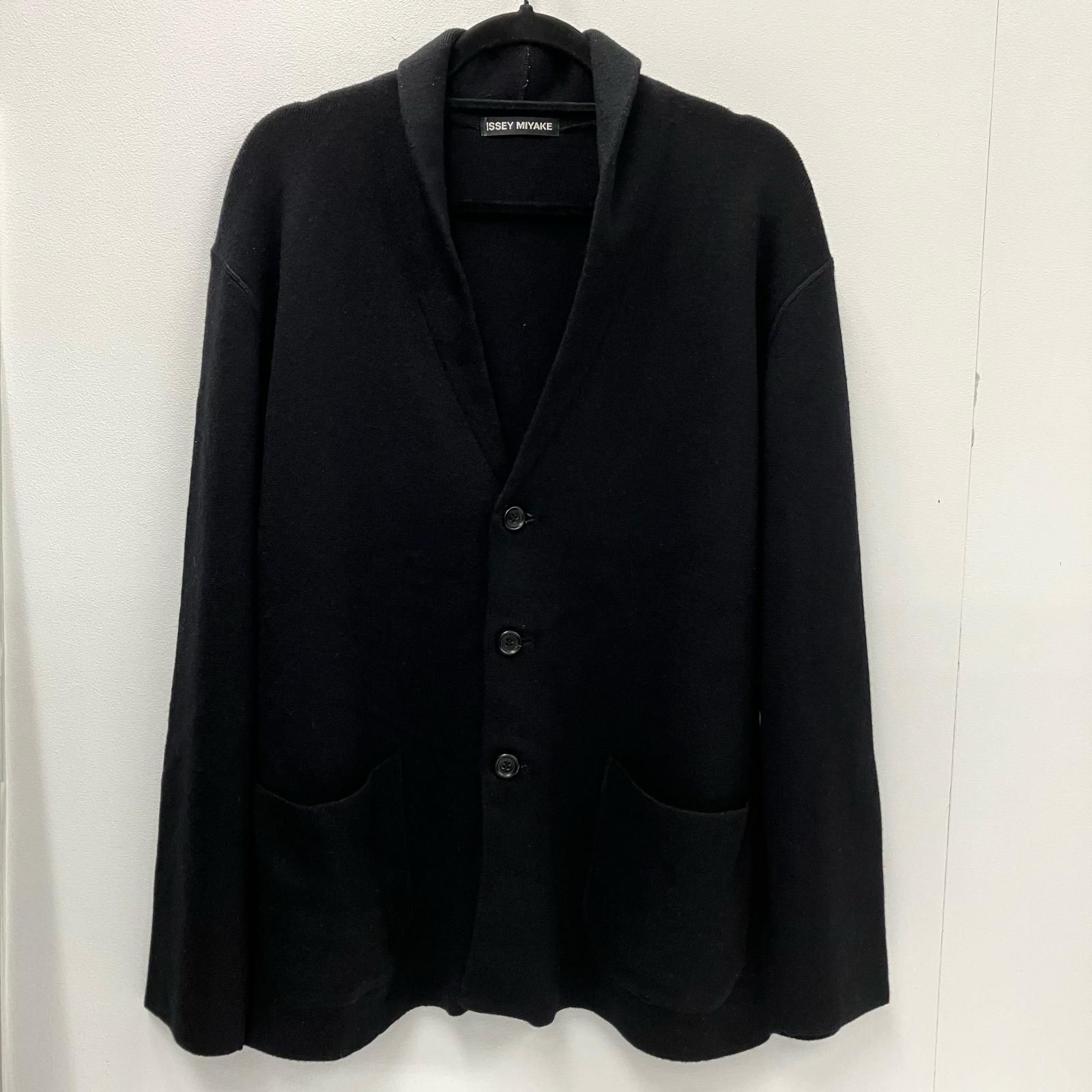 イオン広店 ISSEY MIYAKE イッセイミヤケ カーディガン ブラック サイズ 4 96
