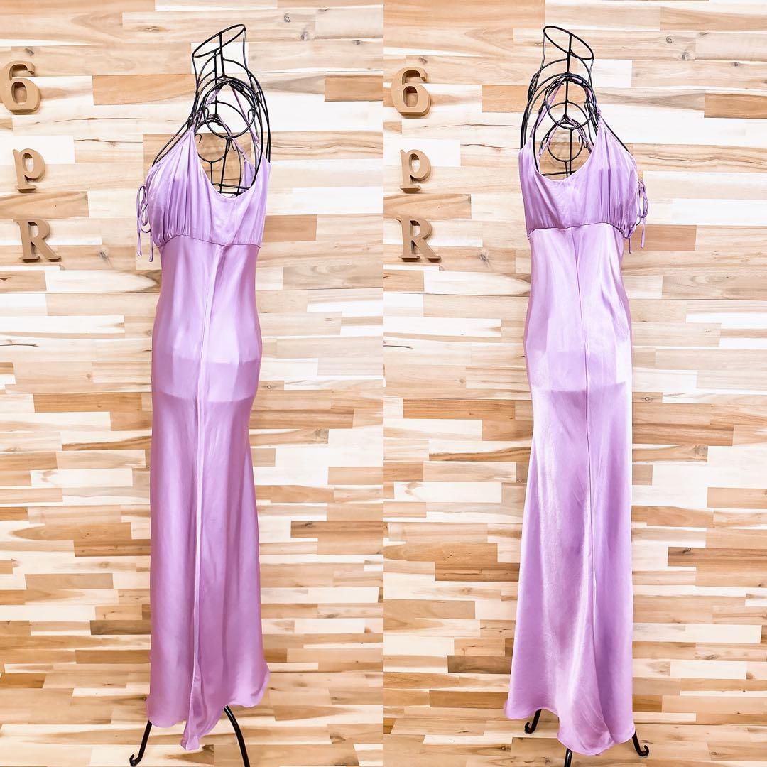 光沢サテン ロング