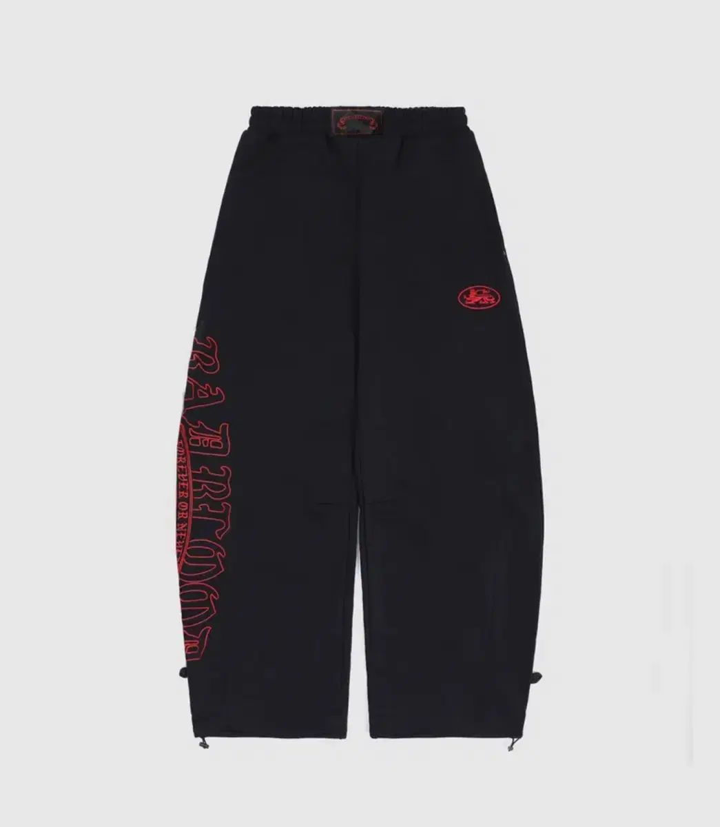 BADBLOOD バッドブラッド ミスティック カプセル 2way カーブ ジョガー トラウザー ブラック レッド