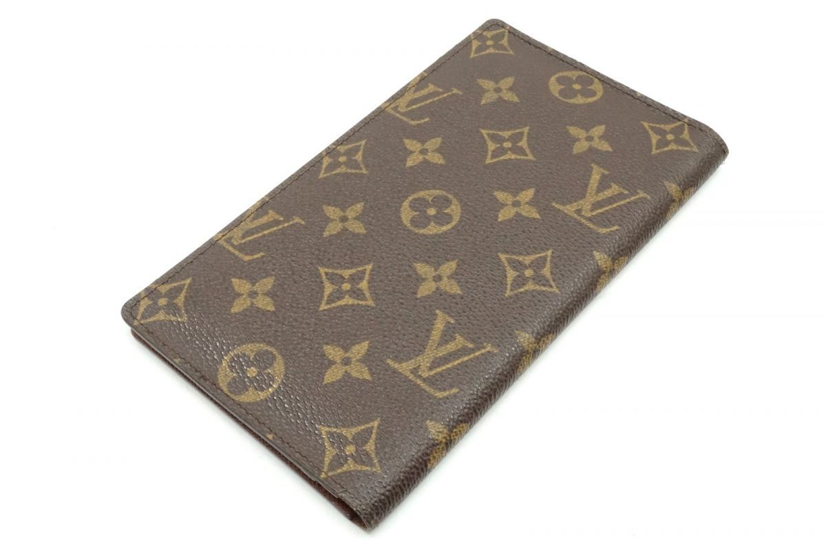 ルイ ヴィトン モノグラム ポルトシュキエカルトクレディ M62225 財布 サイフ 札入れ PVCレザー 茶 ブラウン Louis Vuitton 4439k