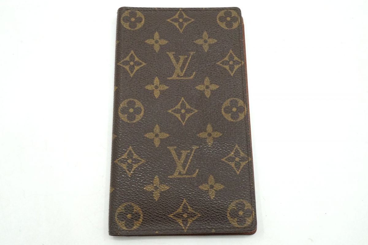ルイ ヴィトン モノグラム ポルトシュキエカルトクレディ M62225 財布 サイフ 札入れ PVCレザー 茶 ブラウン Louis Vuitton 4439k