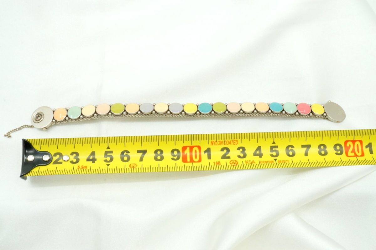 シャネル 99C ブレスレット バングル ミニタイル装飾 ココマーク メッシュ マルチ 銀 シルバー CHANEL 4441j WWW_MERCADOAVALIA_COM_BR
