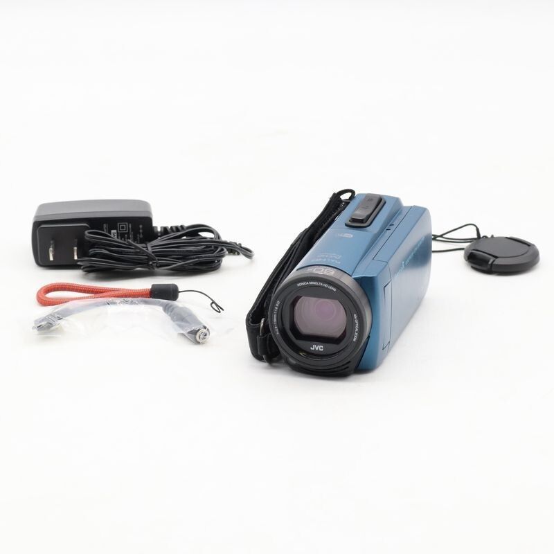 JVCKENWOOD JVC ビデオカメラ Everio R 防水 防塵 Wi-Fi 64GB アクアブルー GZ-RX670-A